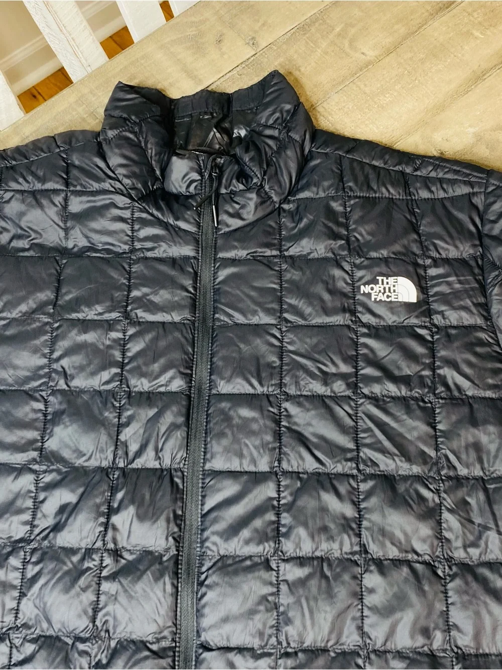 The North Face ThermoBall Eco Jacket Men's Black Quilted Puffer Full Zip Sz XXXL